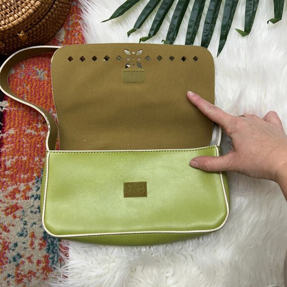 Vintage Y2K 2000s Green Mini Shoulder Bag Purse - Picture 6 of 9